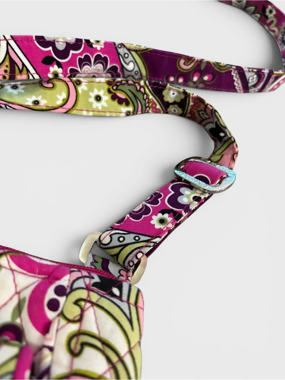 Vera Bradley Hot Pink Paisley Quilted Crossbody Bag